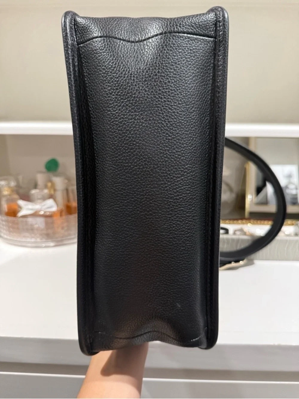 Longchamp Black Pebbled Leather Shoulder Bag